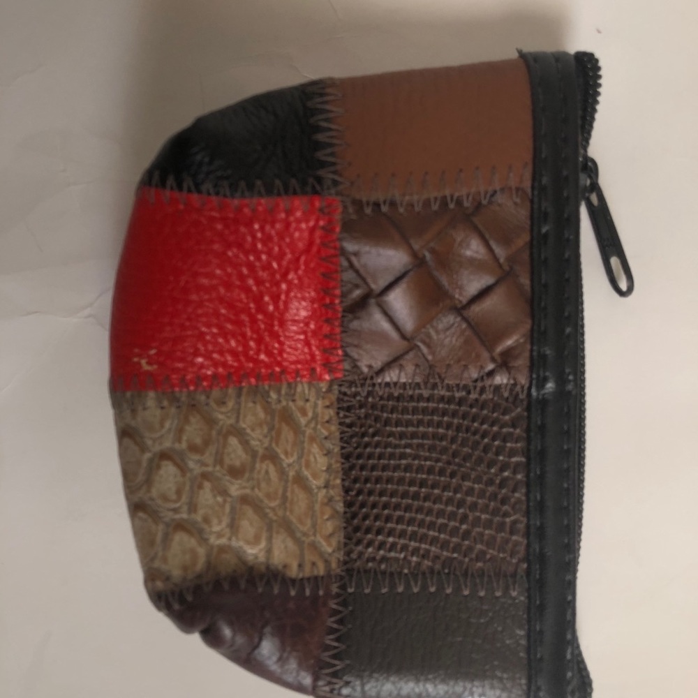 Leather Patchwork Change Purse - Picture 2 of 2